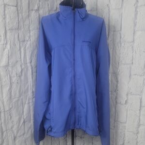 Patagonia Women's Performance Zip‎ Jacket Athletic Outdoor Blue Medium